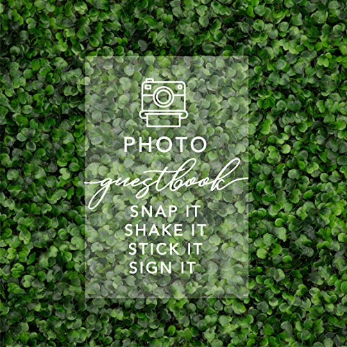 Andaz Press Photo Guestbook with Acrylic Sign