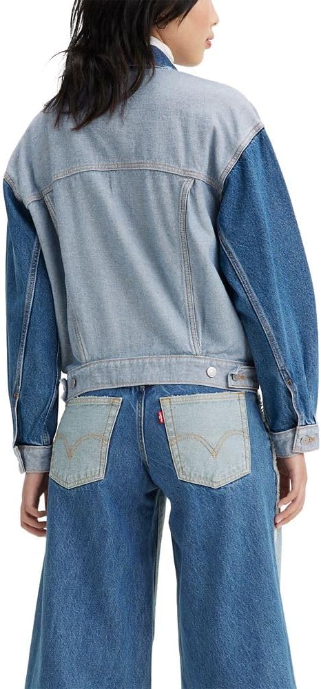 Levi's womens Inside Out '90s Trucker Jacket (Standard and Plus) - Image 2