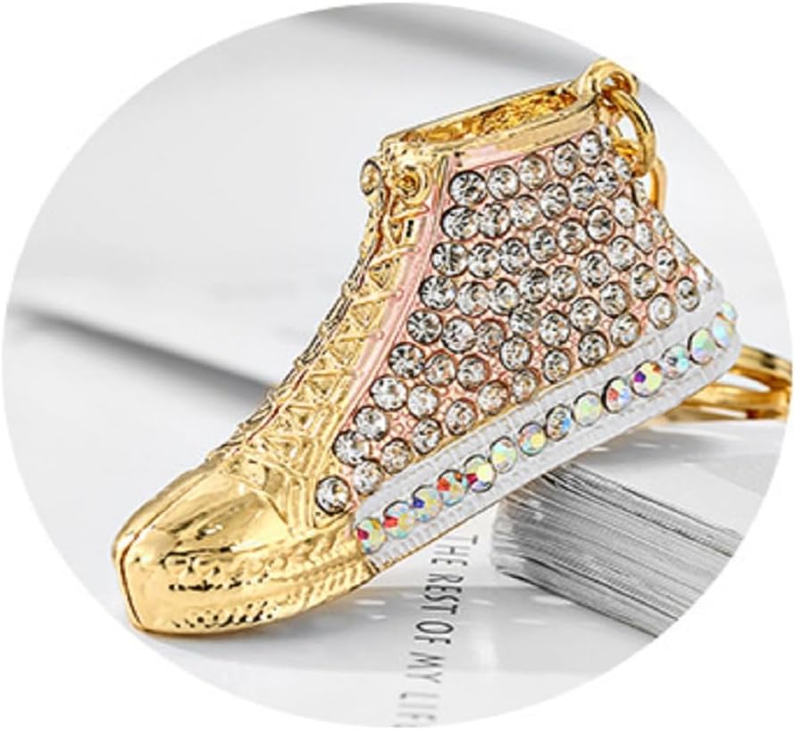 Keychain Shoes Pendant Keychain Rhinestone Crystal Keyring Car Key Chain Key Holder Handbag Purse Charm, Gift Ideas for Her and Him, Gift Exchange Ideas - Image 5