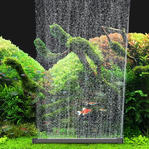 hygger Sauerstoff Aquarium Luftstein Für Aquarium 40CM Sauerstoff Blasenstreifen Aquarium Luftausströmer Steine Diffusor Sprudelstein für Aquarium Set mit Luftschlauch für Süßwasser Salzwasser