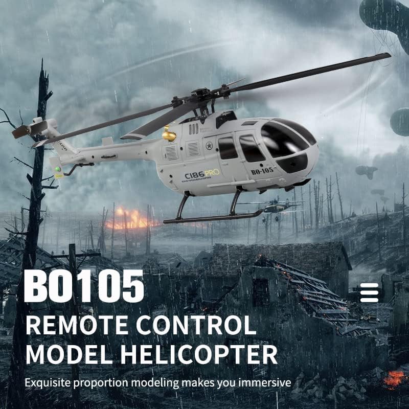Hoodiess C186 RC Helicopter with remote control and batteries