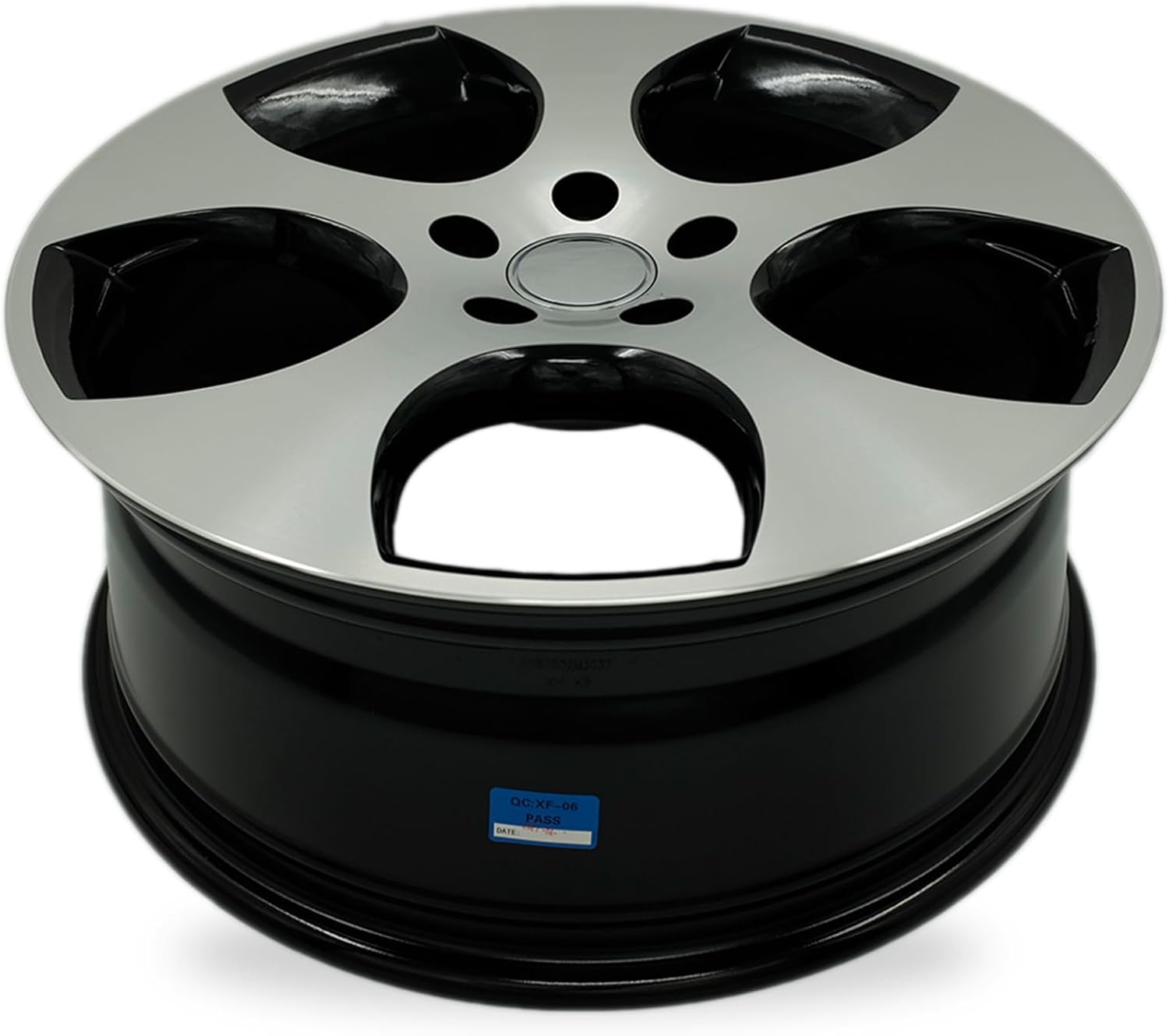 New Set of 18" 18x7.5 Inch Alloy Wheel for 2005–2014 Volkswagen Golf Jetta GTI | OEM Design Replacement Rim | Machined Black | Direct Fit – OE Stock Specs | 69822 69822A