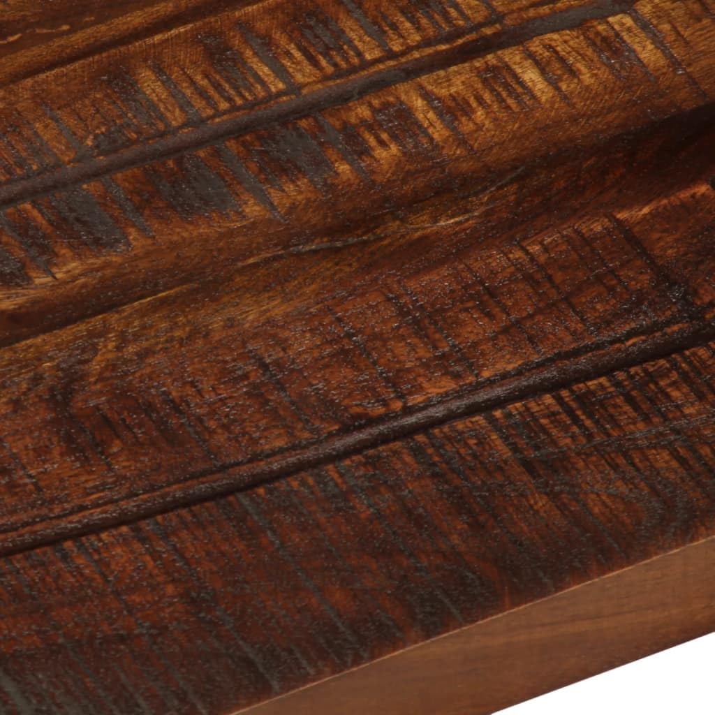 Tablero de mesa de 50 x 20 x 3,8 cm, rectangular, madera de mango de teca reciclada, diseño rústico, fácil de limpiar, mesa de cocina, comedor, para salón, cocina, oficina