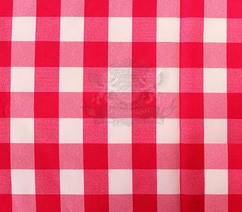 Miniatura 4 de The Yard - Tela de tapicería a cuadros de popelina de poliéster de 58 pulgadas de ancho (naranja)