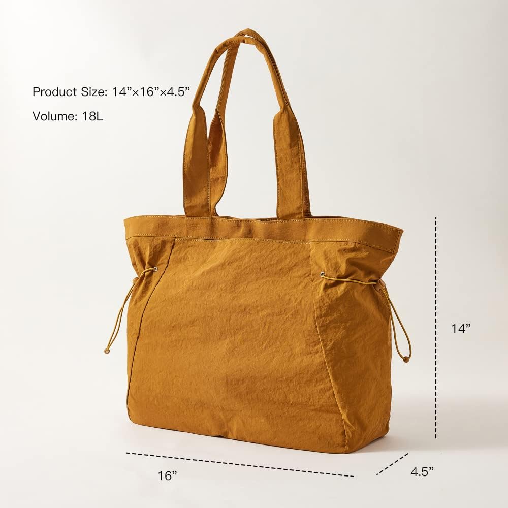 VAKAER Tote Bag for Women, 18L Side Cinch Shopper Bag, Large Hobo Bag, Lightweight Shoulder Bags for Work, Workout, Travel