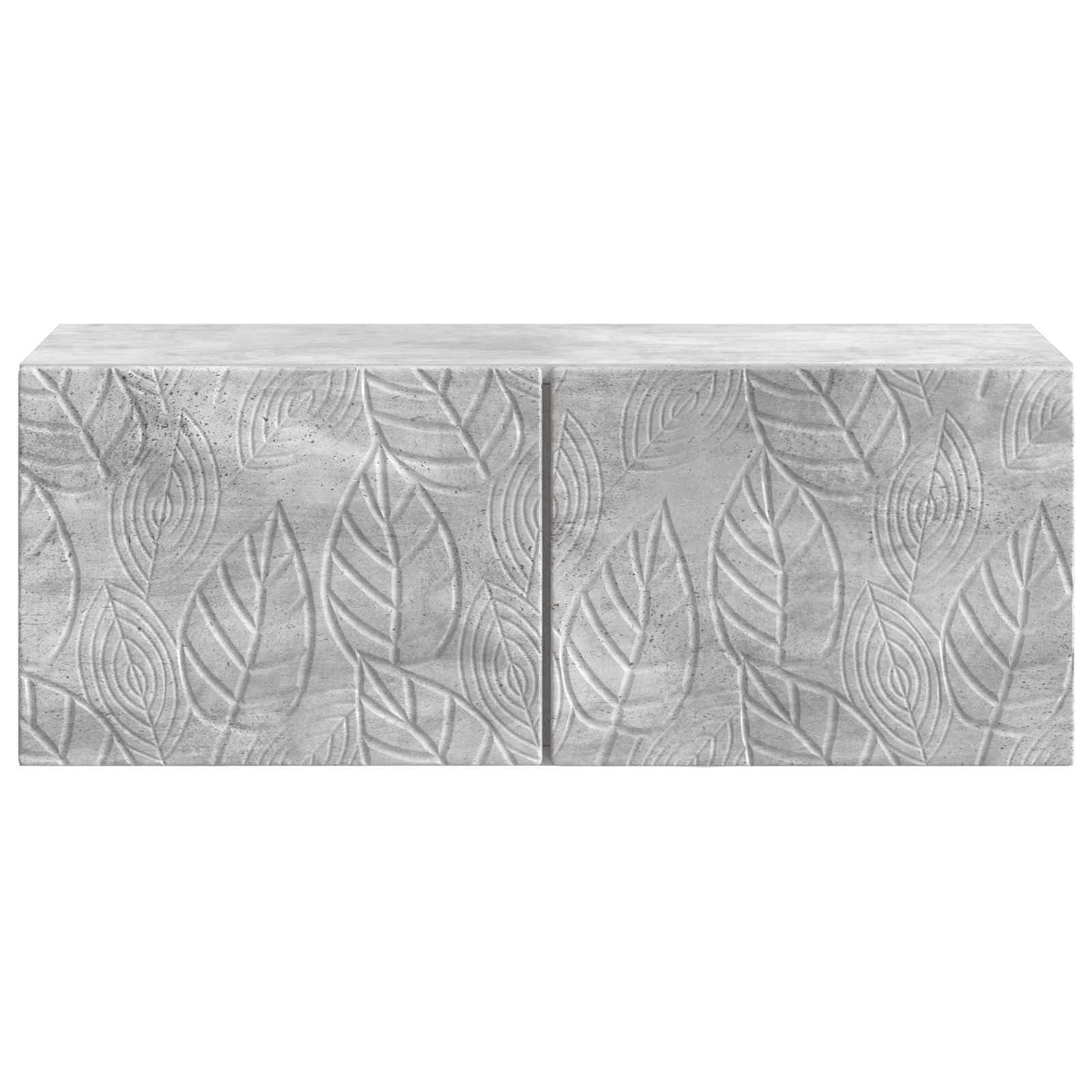 Mueble para TV montado en la pared, 78,5 x 41 x 30 cm, color gris hormigón