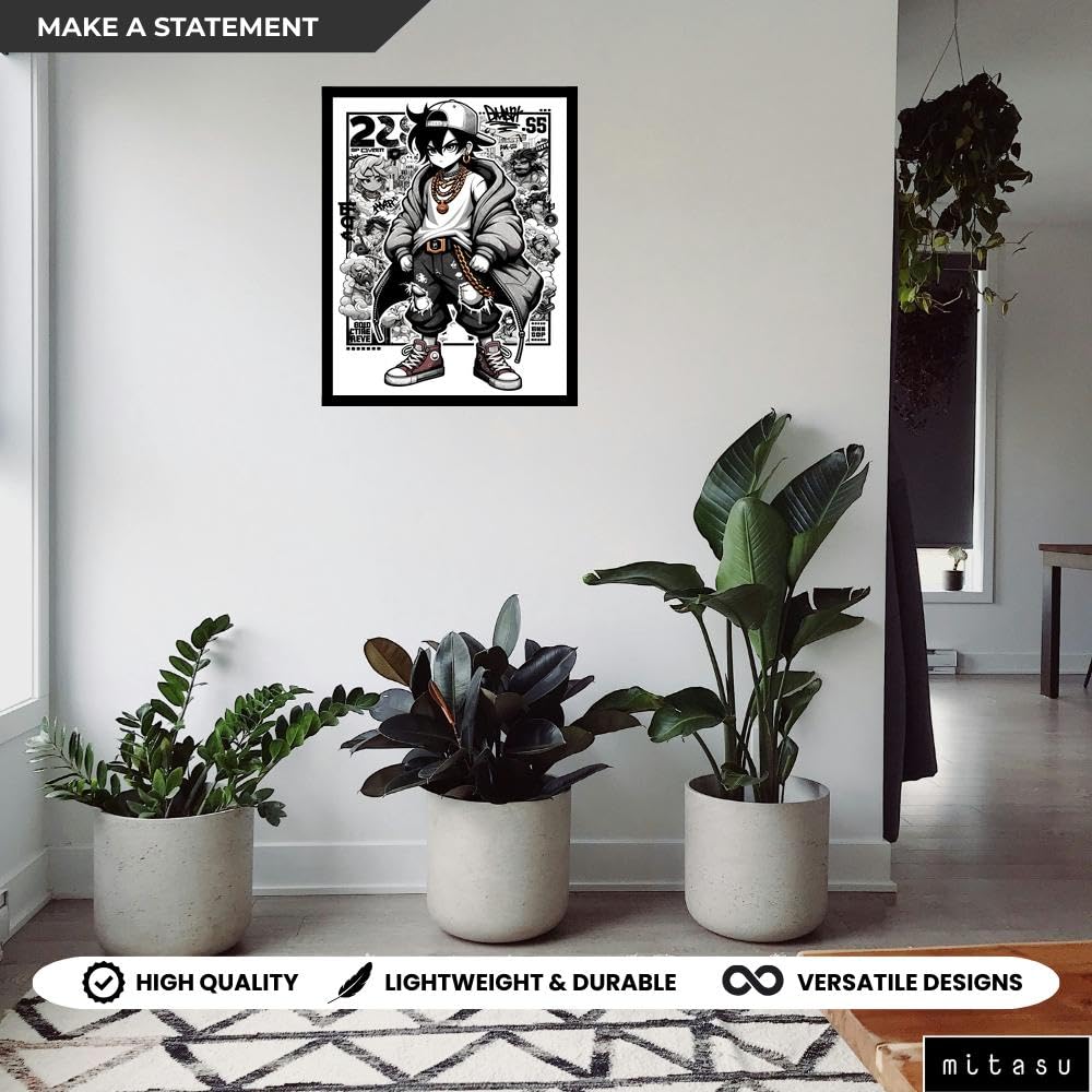 Mitasu Urban Anime Street Style Poster with Hip-Hop Elements and