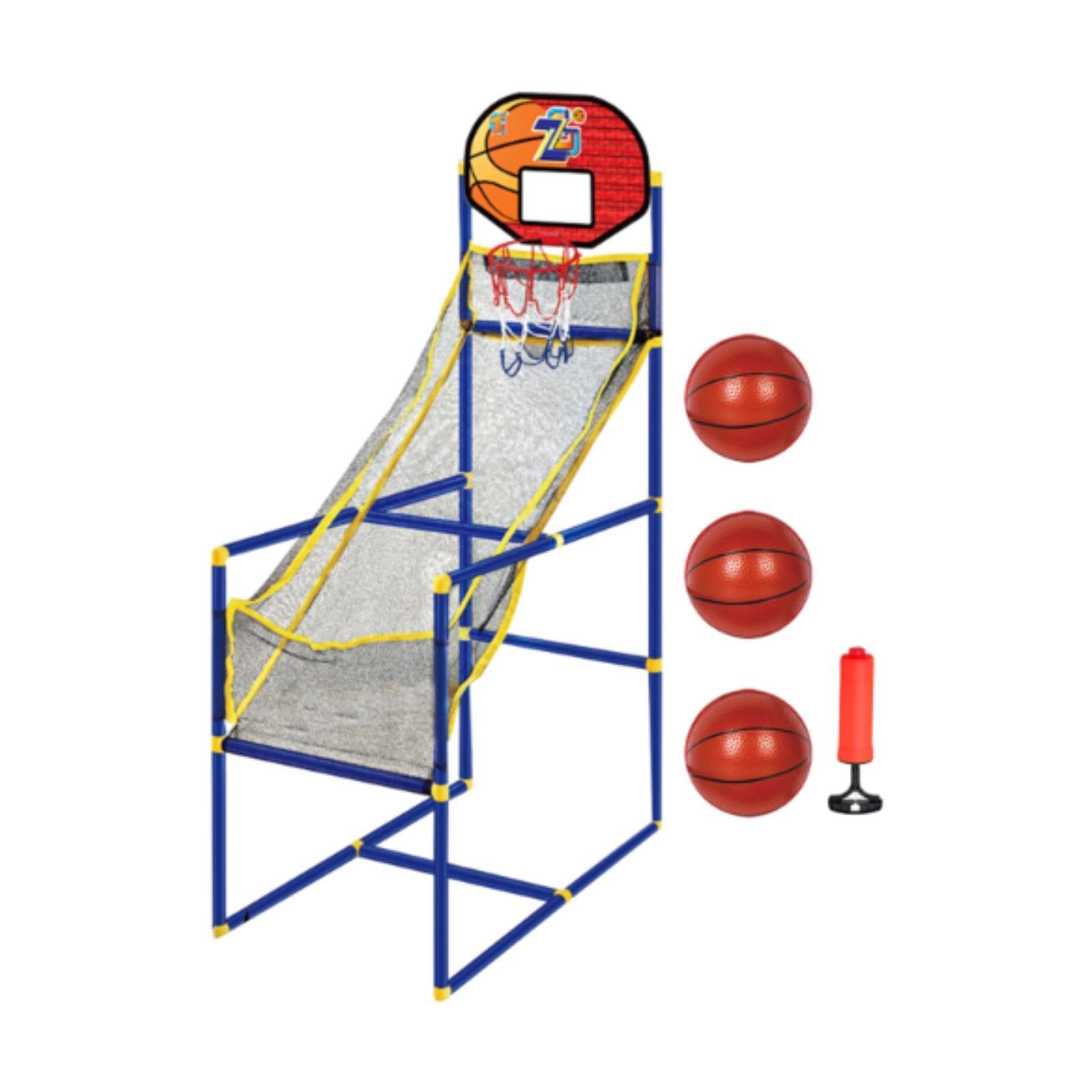 Baoblaze Gioco di Basket Arcade per Bambini Canestro da Basket al Coperto Porta da Basket per Ragazzi e Ragazze, con 3 Palline