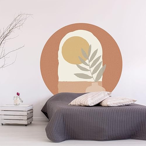 Miniatura 6 de Ambiance Sticker Giornata Di Sole Astratta - Papel pintado no tejido, diseño de frescos, tamaño gigante, 35.4 x 35.4 in