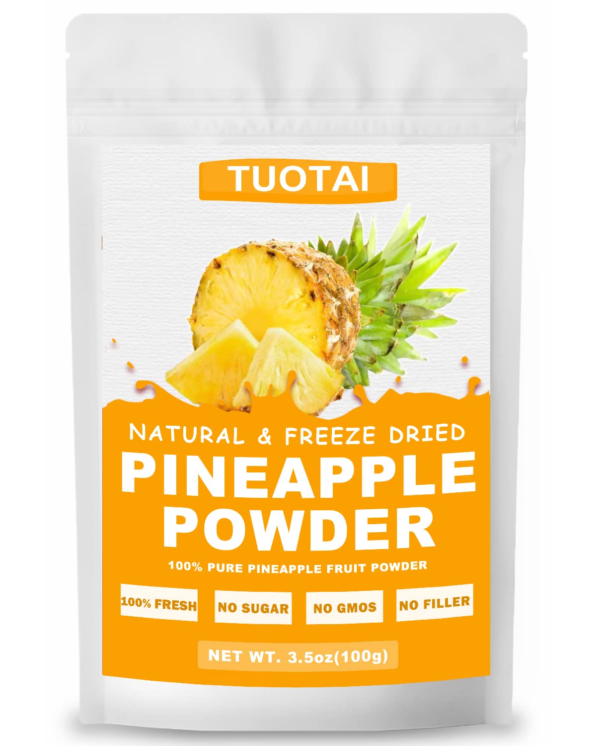 Freeze Dried Pineapple Powder,3.5oz, Unsweetened Pineapple
