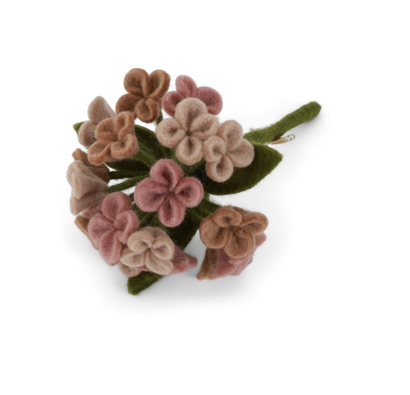 Hydrengeas artificielles en feutre faits main Rose pâle fleur haut de gamme