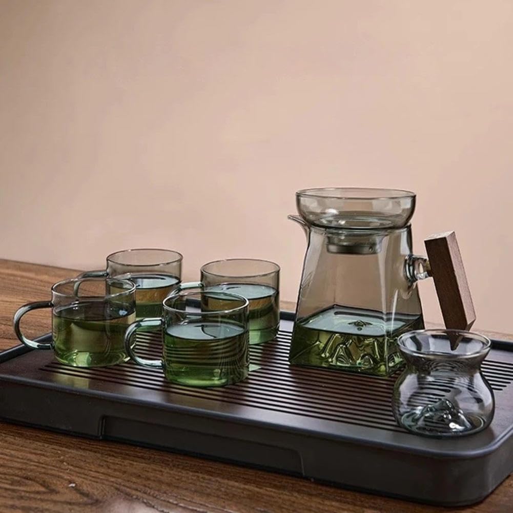 Zestaw do herbaty, herbata liściasta Steeper, czajniczek, zaparzacz do herbaty liściastej, szklany czajniczek, zestaw filiżanek do herbaty, czajniczek do herbaty, zaparzacz do herbaty