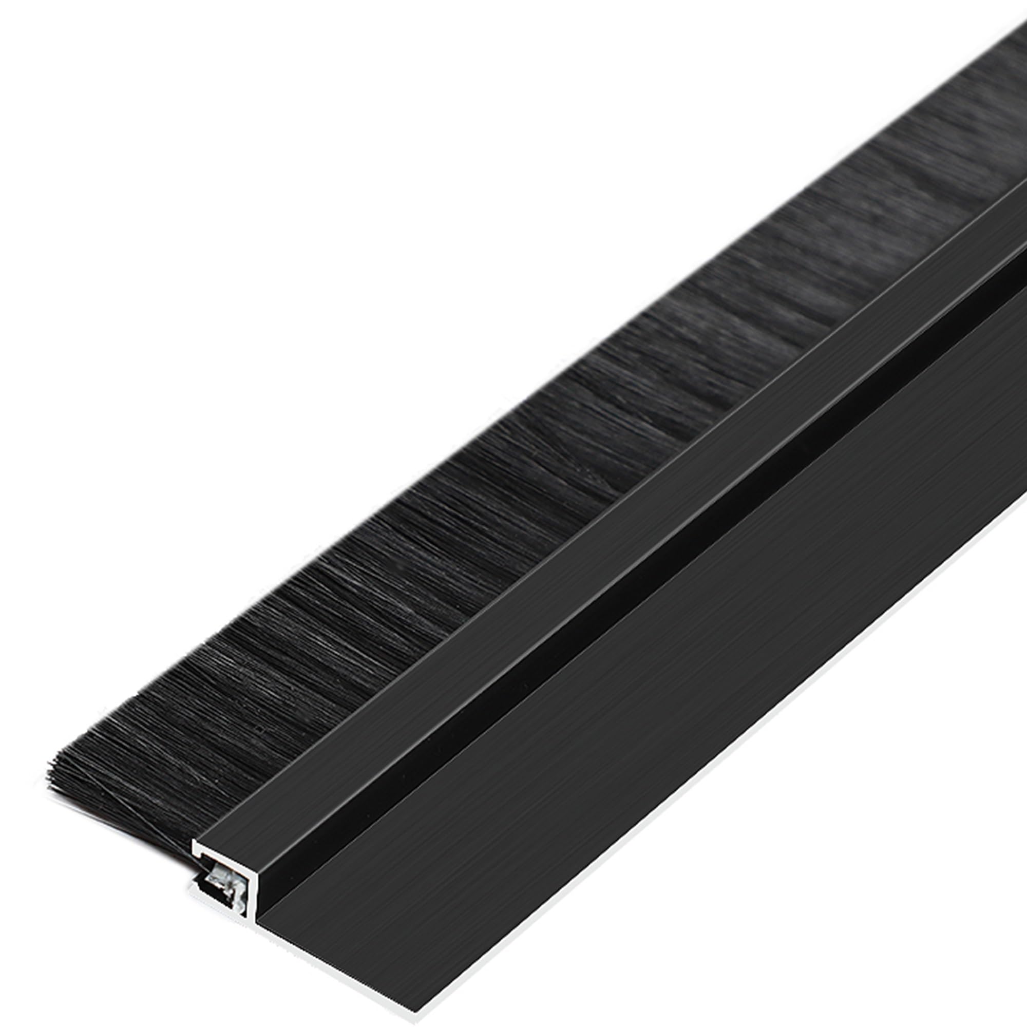 Puyuna H Door Brus Strip, Aluminum Alloy Door Sweep Brus Black F Type Eight 10-100Mm For Exterior Doors(,3.9In/10Cm)(,1.2In/3Cm)