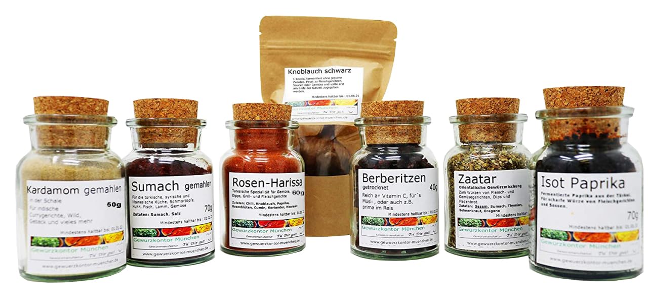 Nach Ottolenghi Gewürze Geschenk Set im Glas Gewürzkontor München