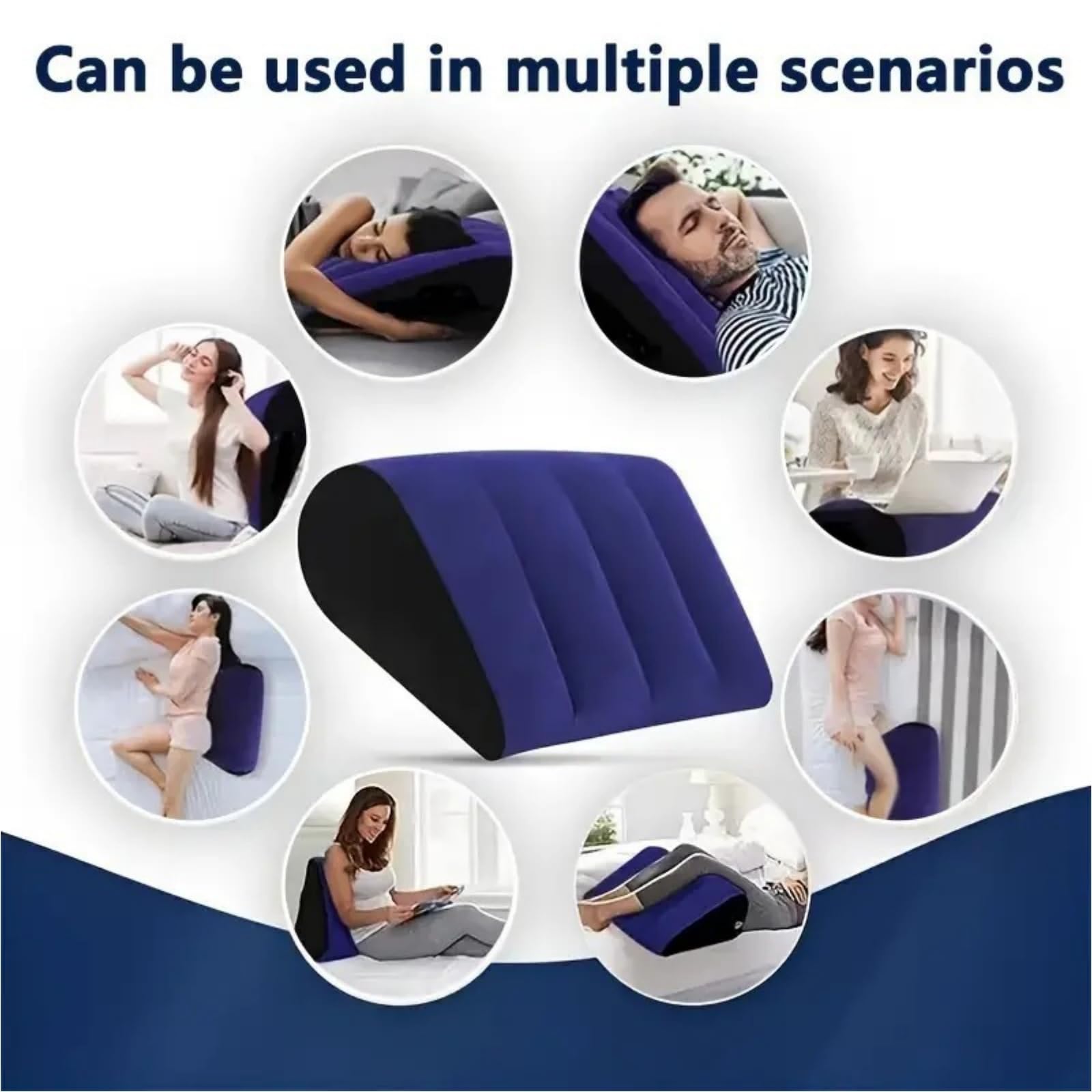 Coussin Gonflable Multifonctionnel avec Sangle réglable - Idéal pour Un Soutien Confortable et Une Interaction créative-B201