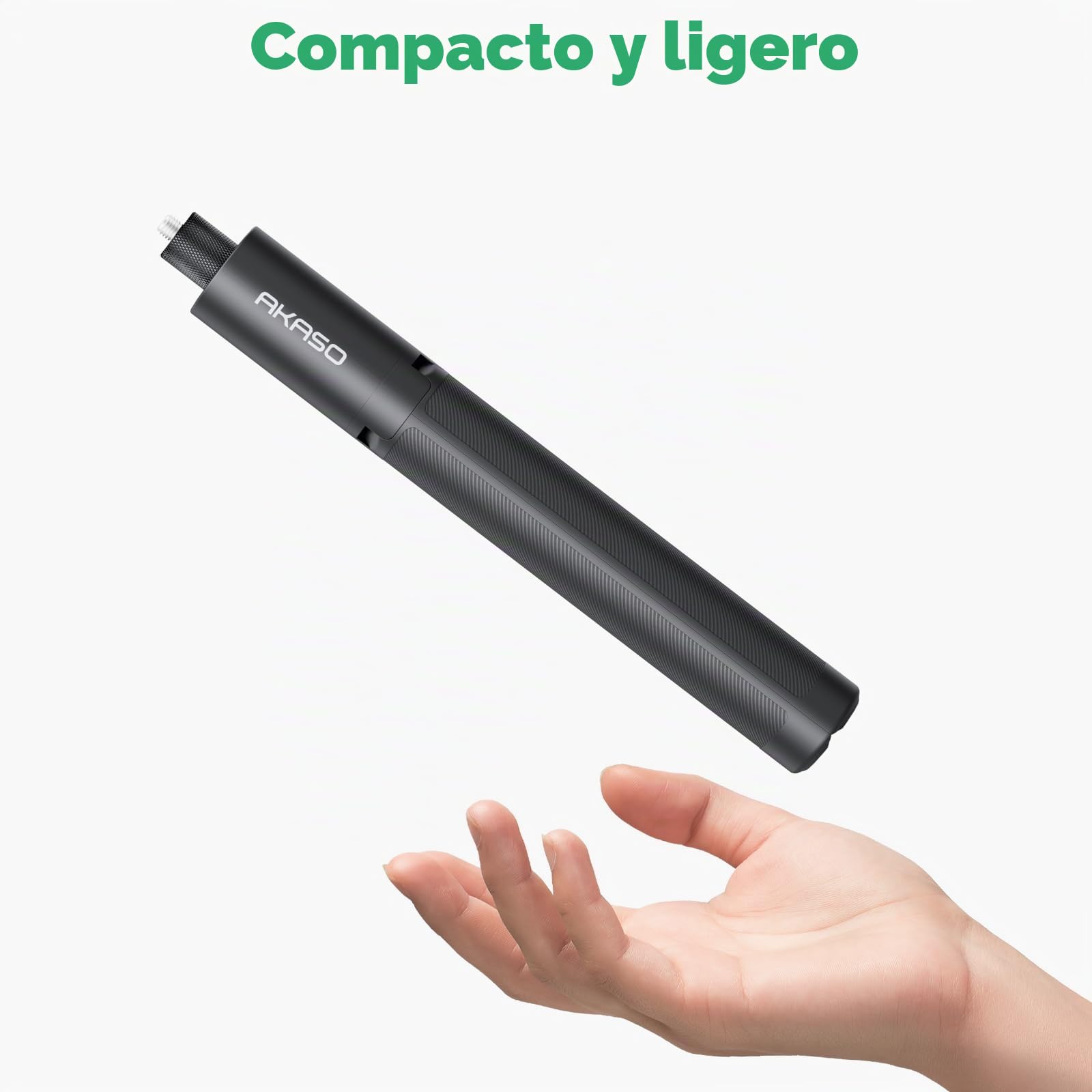 AKASO Palo Selfie con Trípode de 47.2"/120cm con Efecto Invisible | Compatible con AKASO 360, EK7000/EK7000 Pro, Brave 4/Brave 7, V50X Cámara de Acción