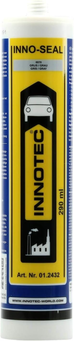 Innotec Inno-Seal Adhesive and Sealant Compound, 1 Cartridge, 290 ml, Black
