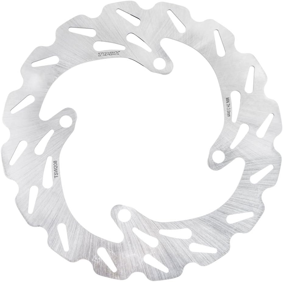 Tusk Stainless Steel Typhoon Brake Rotor, Rear Compatible with Kawasaki KX250 2003-2007/KX250F 2004-2019, 2021-2025