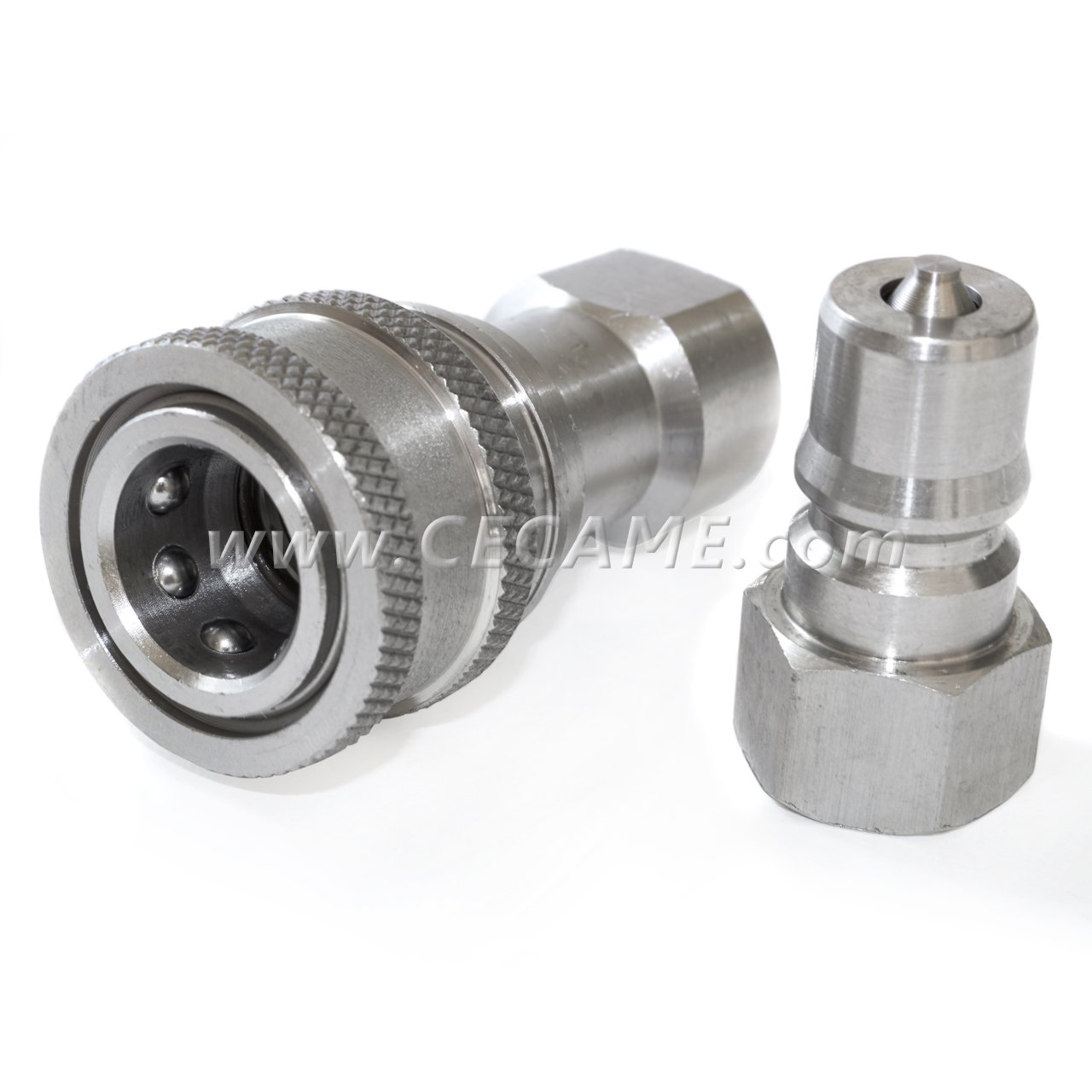1/4 Stainless Steel Quick Connect Coupler Valve Carpet Cleaning Wand Truckmount