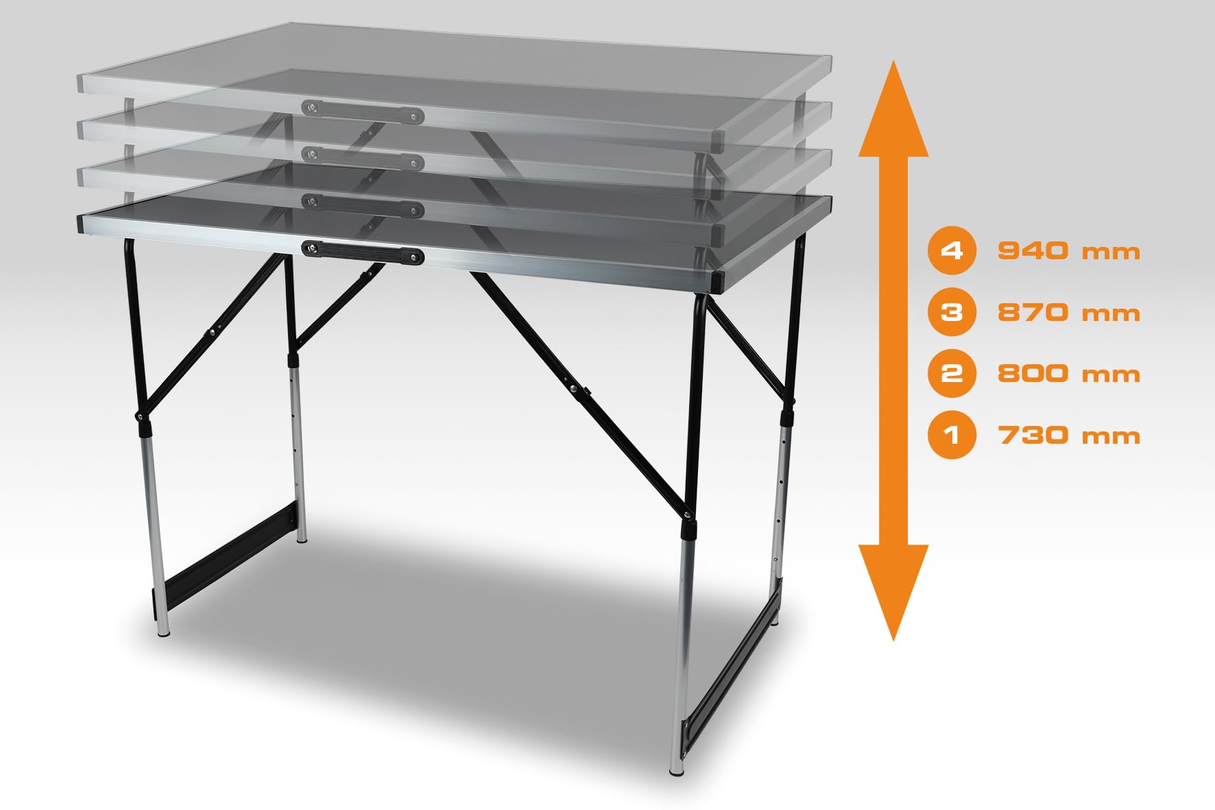 CHAMPION Multifunktionstisch 3-tlg. Tapeziertisch Klapptisch Arbeitsbock Werkbank Set höhenverstellbar klappbar Sägebock Arbeitstisch Werkstattbock Campingtisch Biertisch Montagebock für Werkstatt Gar