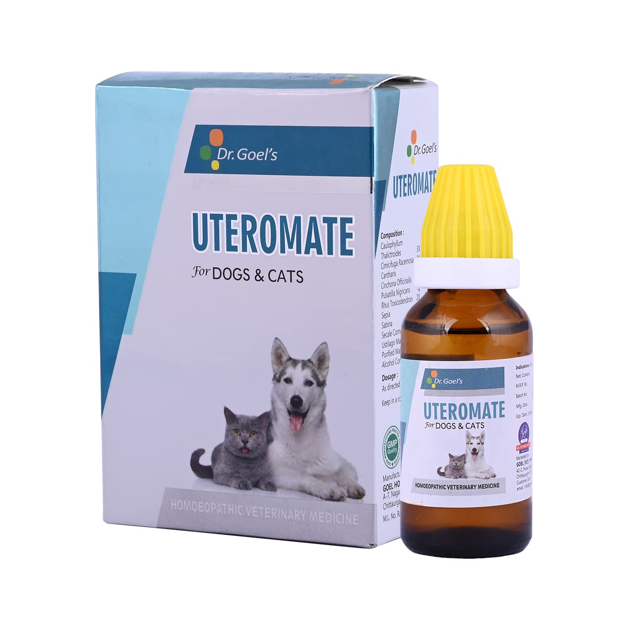 DR GOELS Uteromate Drops For Pets Homeopathic Remedy Treating Uterine Troubles In Female Pets Regulates Hormones No Side Effects(30Ml) (B0C3CXGHMS) Amazon Price History, Amazon Price Tracker