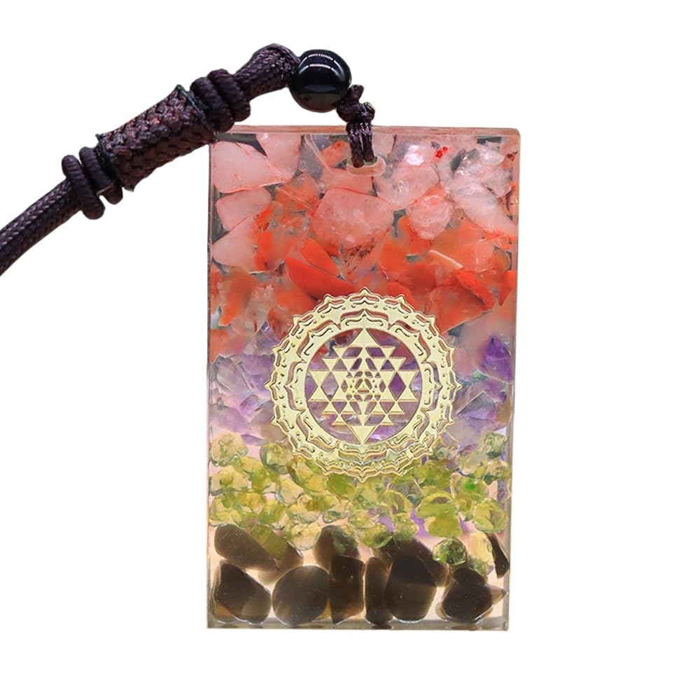 Orgone Metatron Cube Naszyjnik, Naszyjnik Medytacja Orgonit Chakra (Geometria, Regulowany Łańcuch)