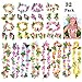 Annhao 32 Pezzi Ghirlanda Hawaiana Leis Luau con 16 bracciali 8 Fasce e 8 collane per Hawaiian Decorazioni per Vacanze Matrimoni spiagge Decorazioni di Compleanno Festa Carnevale Festival