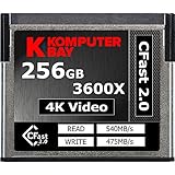 256Go CFast 2.0 Carte de Komputerbay Professional (jusqu'à Read 540MB / et jusqu'à 475 Mo / s Write)