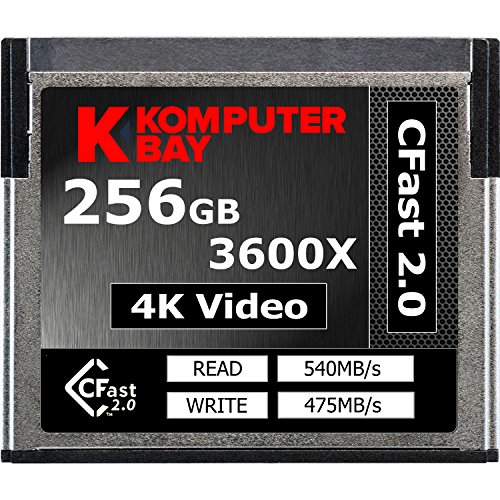 Komputerbay Professionelle 3600x 256GB CFast 2.0-Karte (bis zu 540 MB/s lesen und bis zu 475 MB/s Schreiben) Cover