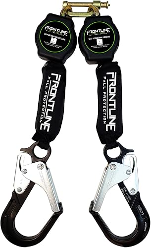 Frontline RPA062RA - Red de fibra doble de aramida de 6 pies SRL con extremos de gancho de barra de refuerzo de aluminio, extremadamente resistente,