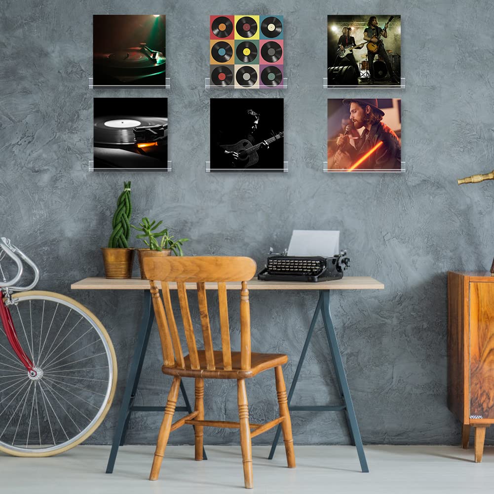 Lifewit Mensole Espositive per Dischi in Vinile 30,5 cm, Confezione da