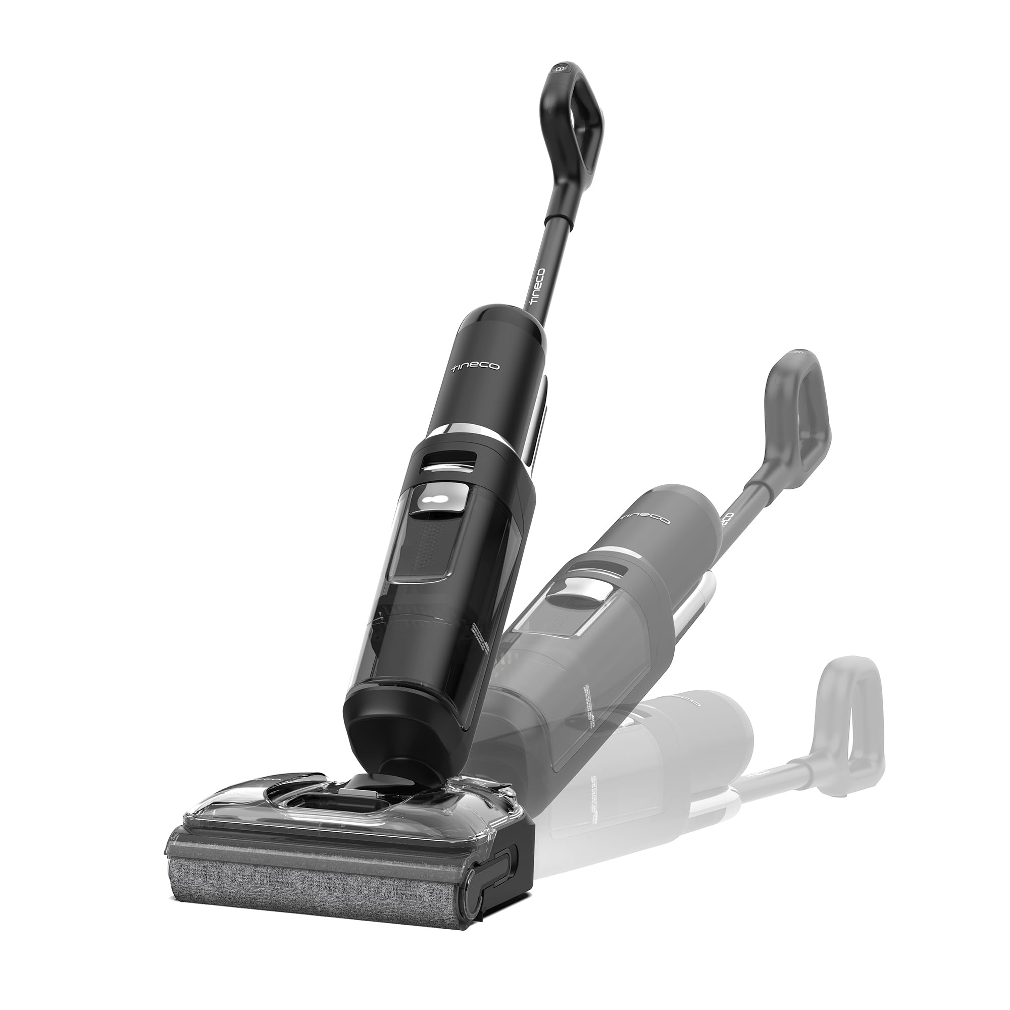 Tineco Floor ONE S7 Stretch Ultra Nass Trockensauger, 180° Lay-Flat Nasssauger, 85°C 5 Min Flashdry-Selbstreinige, 50 Min Laufzeit, DualBlock Anti-Tangle, Beide Kantenreinigen, Reinigen unter Möbeln