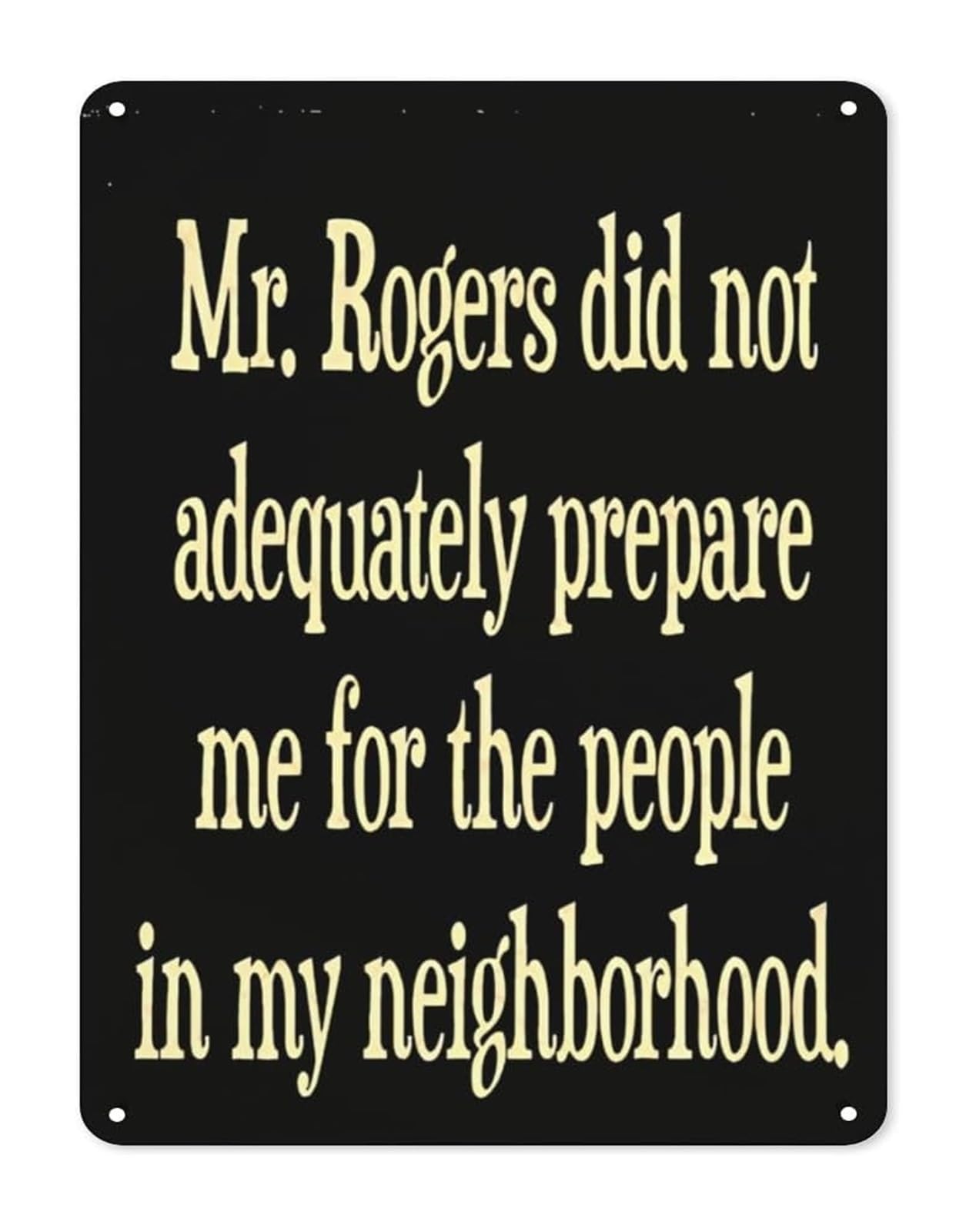 MQXFCZUX Humorous Tin Plaque Funny Quote Metal Sign About Not Being Ready for Adulthood Decor for Home Office Man Cave 8 X 12 inch
