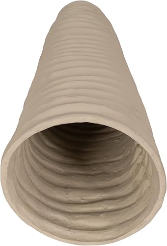 Miniatura 6 de Sagebrook Home Metal de 15 pulgadas, jarrón resistente, marfilníquel, novedad, aluminio, contemporáneo, 6 pulgadas de largo x 6 pulgadas de ancho x