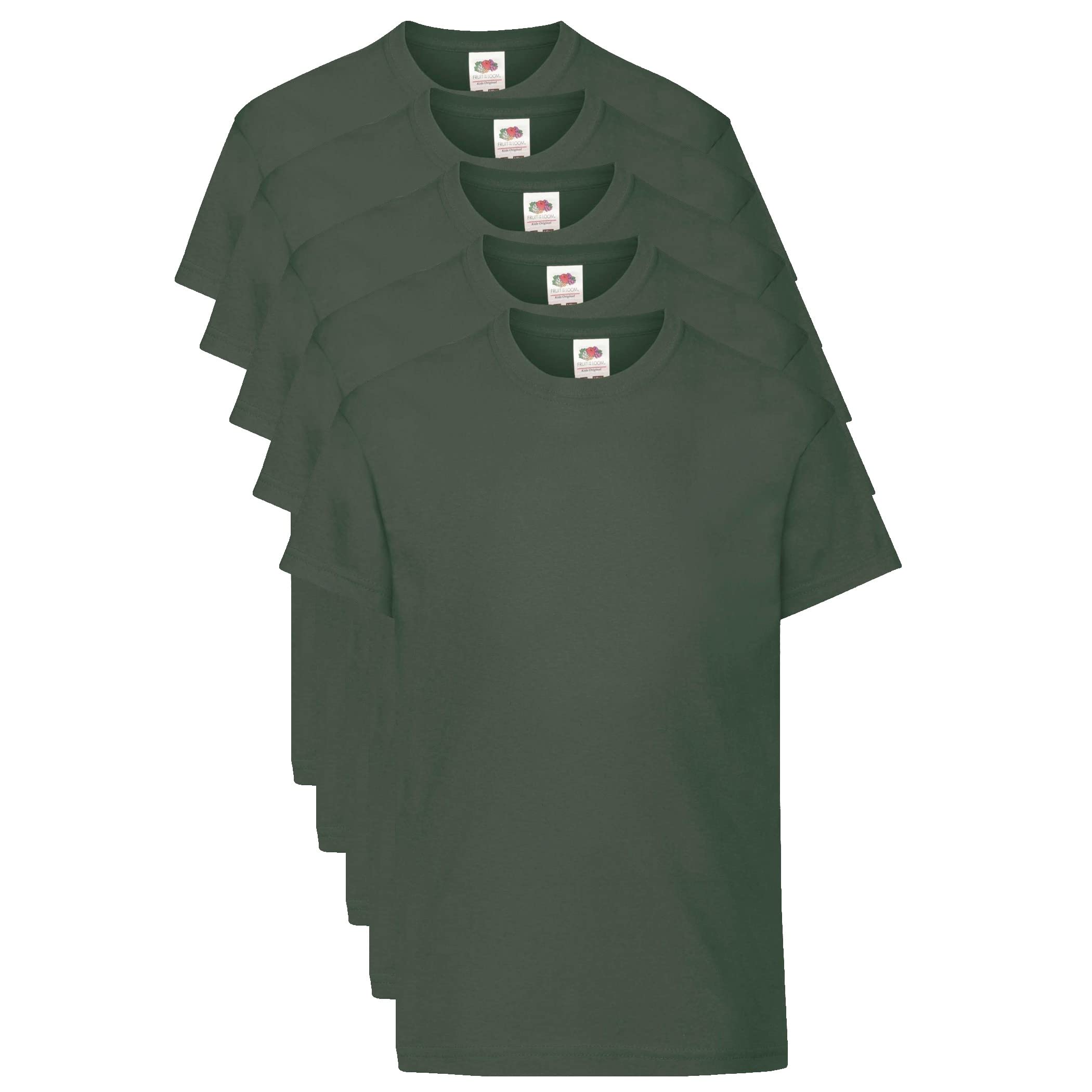 Fruit of The Loom Kid's Original T-Shirt Pack of 5