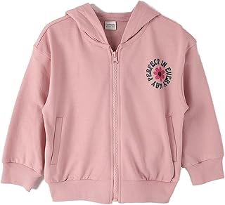 سويت شيرت من قماش سميك بسوستة وغطاء رأس للبنات من ال سي وايكيكي