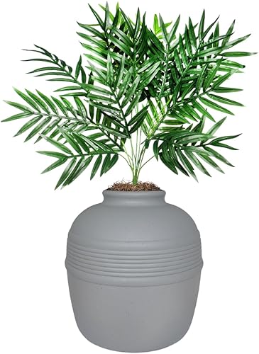 Miniatura 17 de Good Pet Stuff Kit original de caja de arena oculta y forro reutilizable, maceta redonda cerrada con plantas artificiales, sistema de filtro de olor