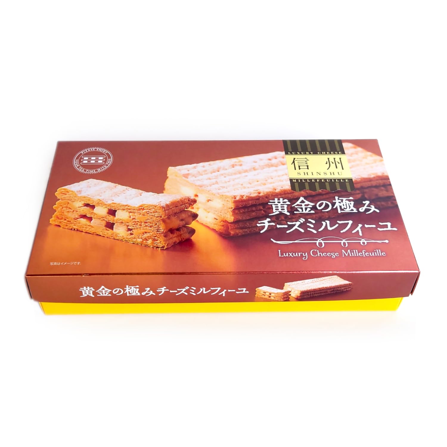 みるふぃーゆ Amazon.co.jp: 信州 黄金の極みチーズミルフィーユ ナイフ付き : 食品
