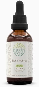 Black Walnut B60 Alcohol-Free Herbal Extract Tincture, Concentrated Liquid Drops Natural Black Walnut Juglans Nigra 2 fl oz