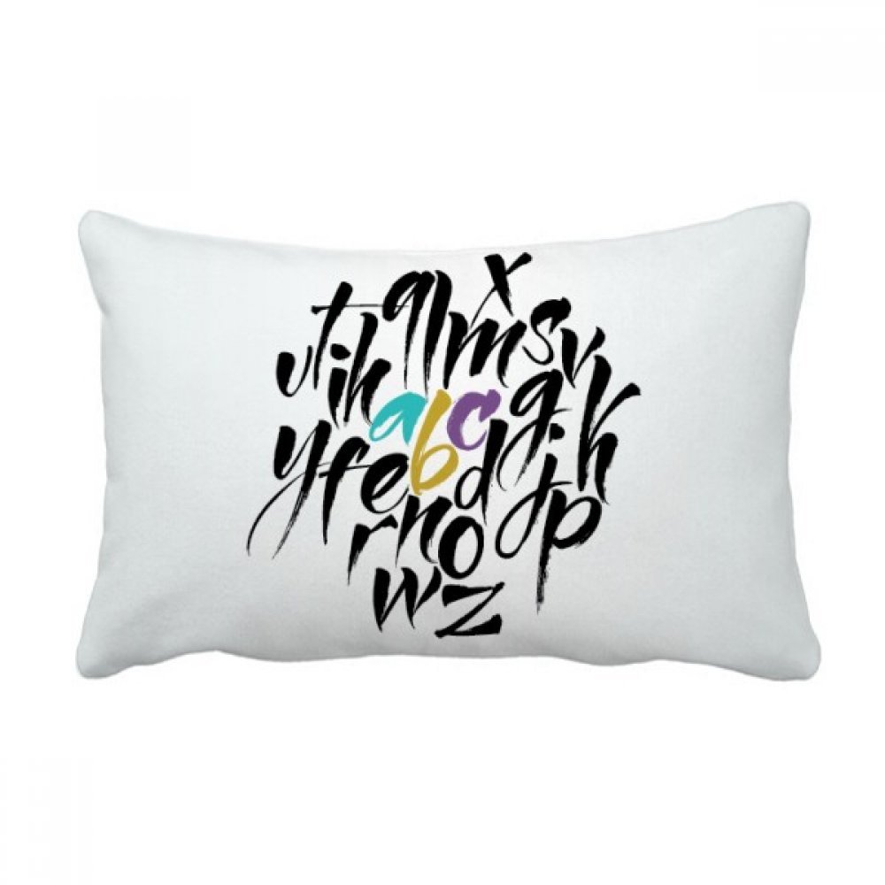 Coussin lombaire pour soulager le dos sur le canapé motif alphabet A-Z