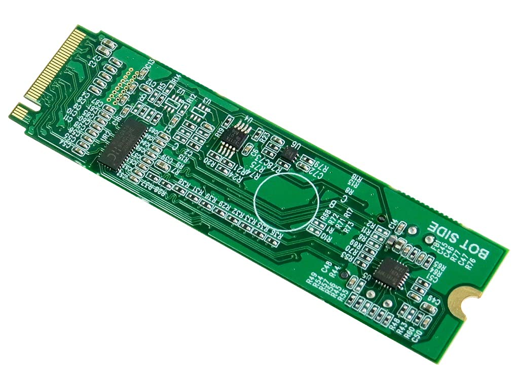 Micro SATA Cables|M.2 M-Key PCIe Gen4 to SlimSAS 4i (SFF-8654) Adapter with ReDriver for High-Speed Data Transfer