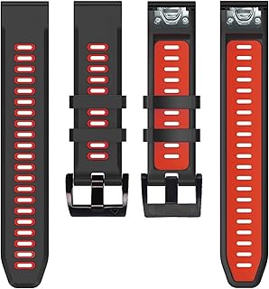 26 22MM Watchband Strap for Garmin Fenix 5 5X Plus 3 3 HR Fenix 6X 6 6S S60 MK1 Watch Quick Release Silicone Easyfit Wrist Band (Color : C, Size : 26mm Descent Mk1)