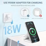 Plus récent Ankilo 3 en 1 Chargeur sans fil pliable, Plaque de recharge sans fil magnétique rapide, Compatible avec iPhone 14/13/12/SE/11/XR,Samsung Galaxy, Montre Apple,AirPods Pro, Adaptateur de port de type C non inclus