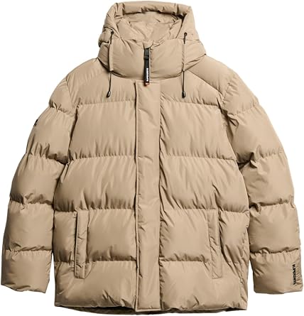 Superdry Men's Five Baffle Sports Quilted Jacket with Hood