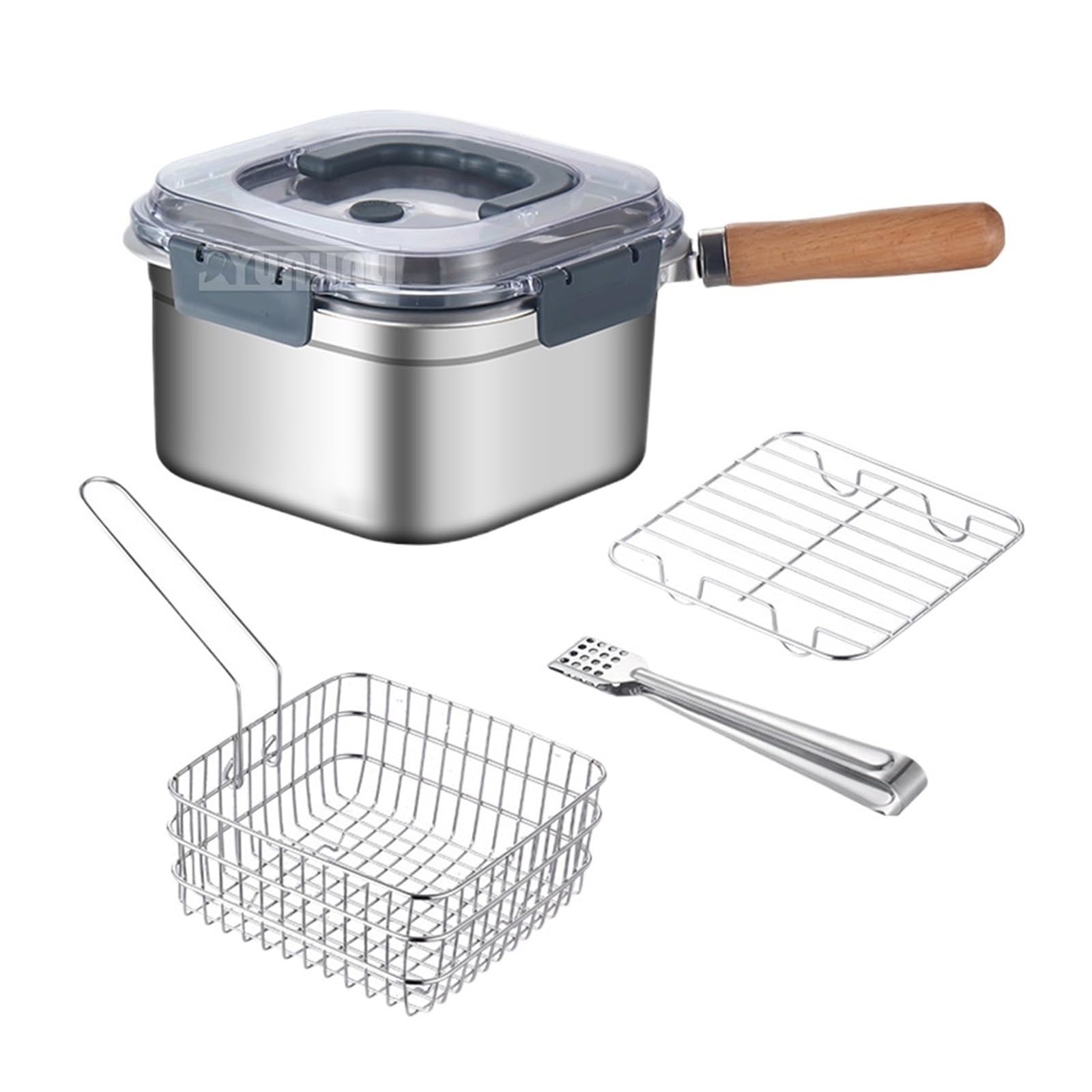 Scatola Di Conservazione Esterna For Padella In Acciaio Inossidabile Portatile 2500ML Sicurezza Facile Da Pulire