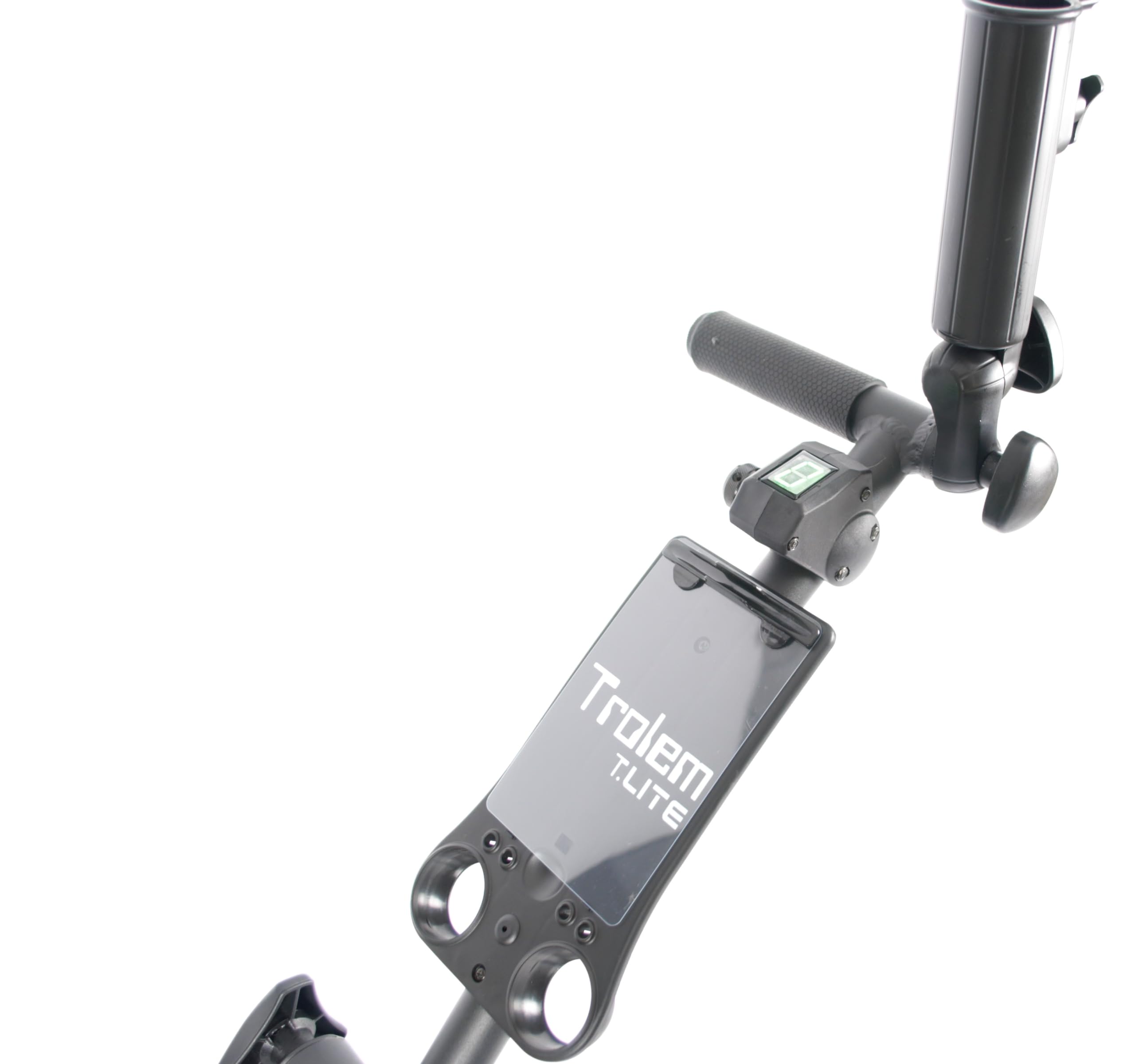 Trolem Electric Tubular Golf Trolley, Black with no Brake, élite Unisexe Adulte, Black, One Size -