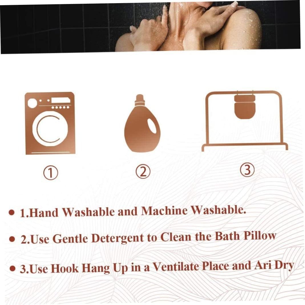 KUYYFDS Bath Pillow Spa Bathtub Cushion Head,Neck,Shoulder and Back Support Rest with 4 Non-Slip Strong Suction Cup Fathers Day Bathing Shower Gifts Bath Pillows : Beauty & Personal Care