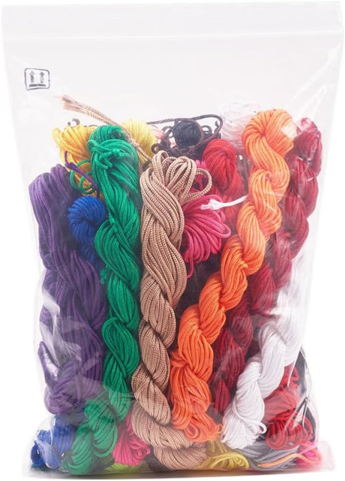 Colorful Nylon Cord Set DIY Craft MM 20 Rolls for Jewelry Bracelet
