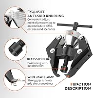 Vista 4 de Extractor de extracción de terminales de batería de brazo de limpiaparabrisas automotriz, herramientas de reparación de limpiaparabrisas