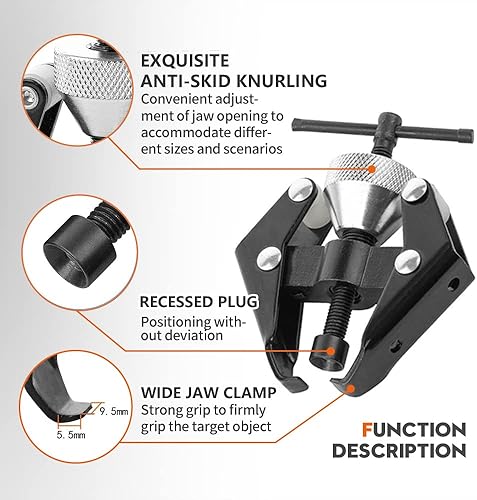 Vista 4 de Extractor de extracción de terminales de batería de brazo de limpiaparabrisas automotriz, herramientas de reparación de limpiaparabrisas
